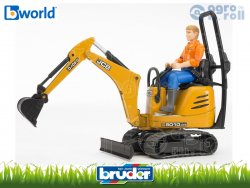 JCB Micro kotrógép 8010 CTS és Férfi figura - BRUDER