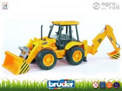 JCB 4cx Rakodó-Árokásó (sárga) BRUDER
