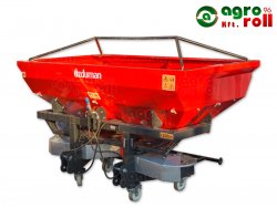 Műtrágyaszóró 2 tárcsás 1200L hidraulikusan nyitható, kardánnal, ponyvával és ponyva tartóval ÖZDUMAN