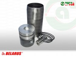 Hüvelygarnitúra 4 gyűrűs MTZ D-245 gyűrűvel Turbós ORIGINAL Hüvely: L=245,6mm, Csapszeg: D=38mm, Dugattyúkamra: d=38mm