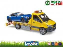 MB Sprinter autómentő, fény és hangmodullal, roadsterrel BRUDER