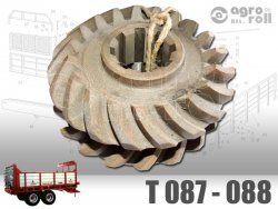Kúpkerékpár T088 z=19/18 ívelt 