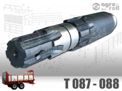 Tengely V 14/4 T088 bord.-csap. rövid (szélső vízszintes)