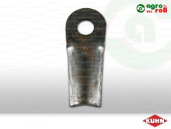 Kaszapenge KUHN bal/jobb, 128x50 mm, 35x4 mm ovális furat, 23,0x20,5 mm