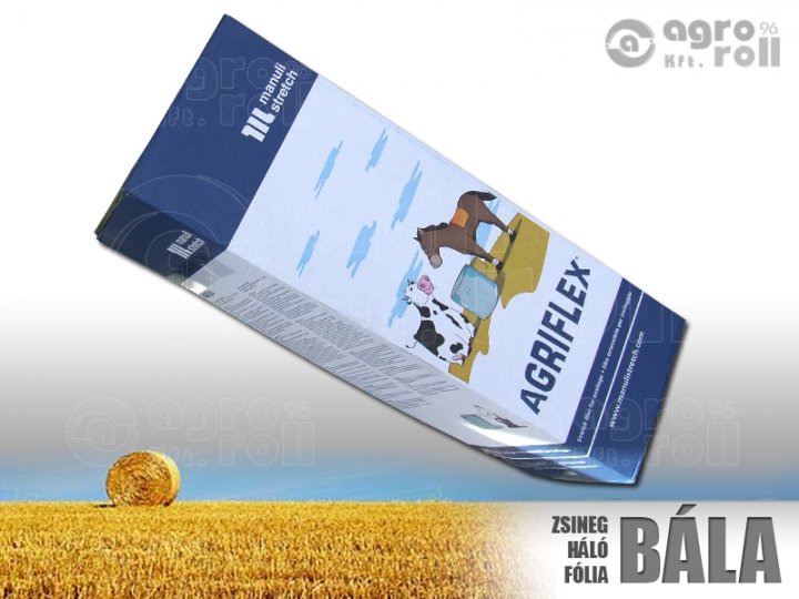 Bálacsomagoló fólia 0,75mx1500mx25mikronos AGRIFLEX