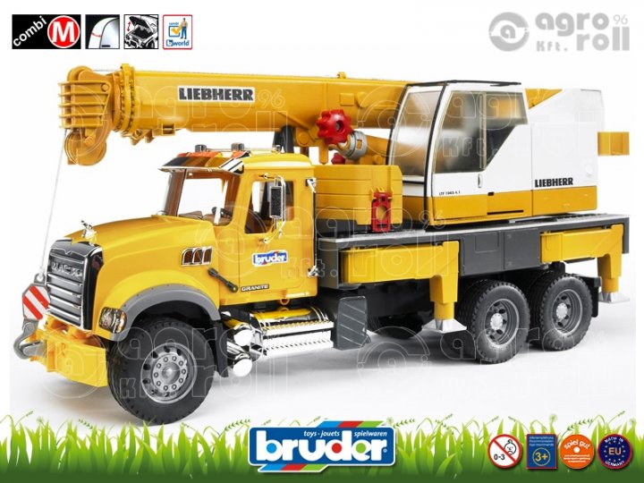 MACK Granite Liebherr daruval -  BRUDER