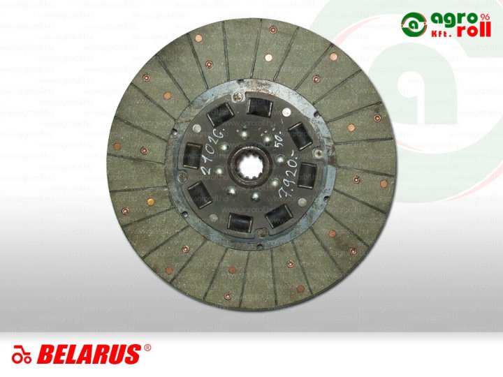 Kuplungtárcsa MTZ-80 /82 gumis BELARUS DOBOZOS ORIGINAL