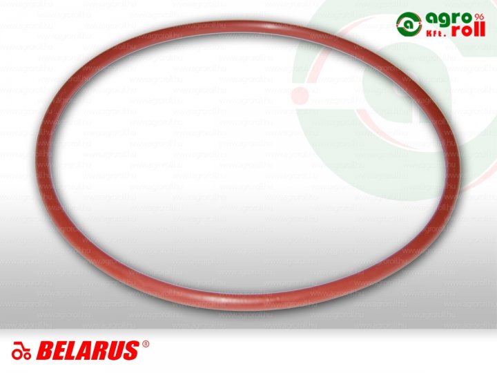 Hüvely gumigyűrű szilikonos piros 122x4,5 MTZ-80