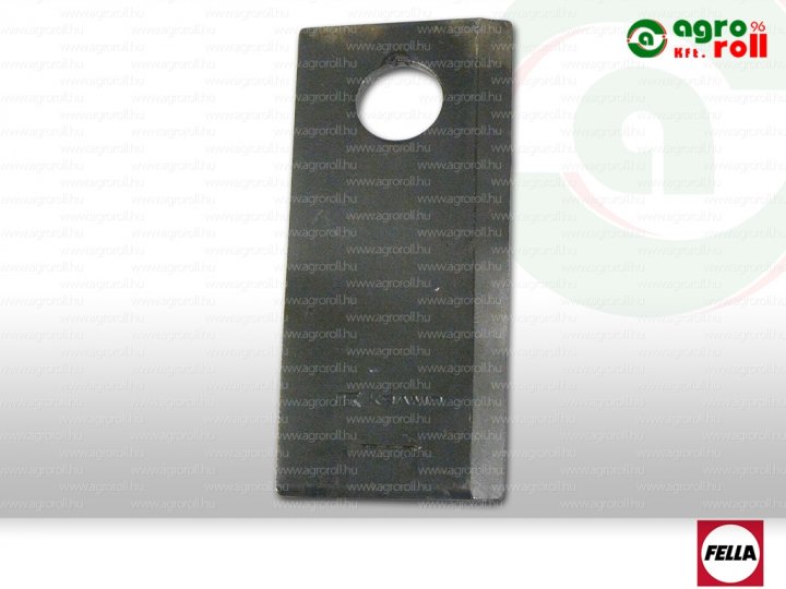 Kaszapenge  FELLA-hoz bal 112x48x4 mm, Ø19 mm-es furat
