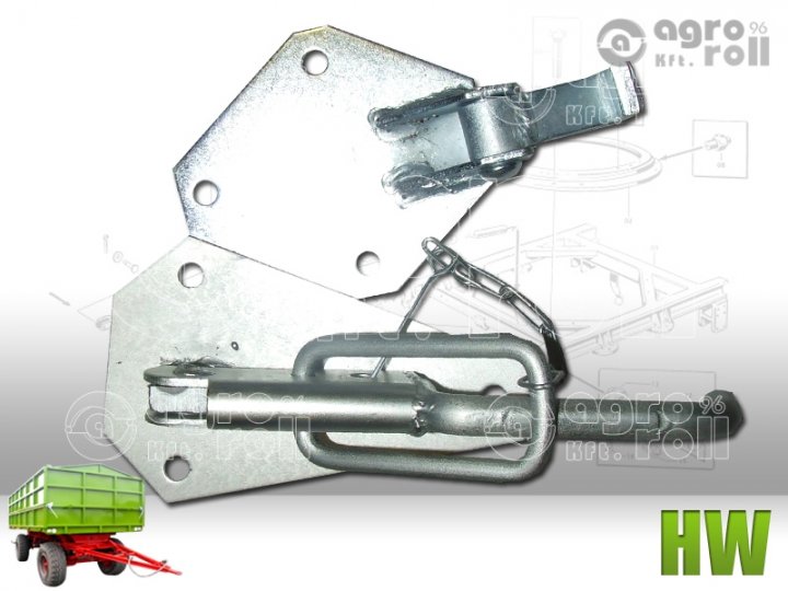 Oldalfalkapocs ívelt bal, csupasz 664N