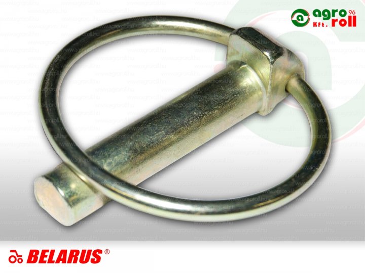 Biztosító csap (rugós) 10x45 D-alak