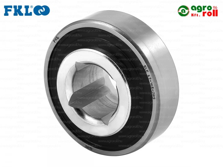 SLE47-16S-2RS Gaspardo csapágy kpl. négyszögletes persellyel 16,4x16x4  FKL BEARING