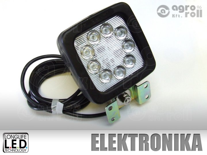 Munkalámpa led kocka (9 led) 27W szúró slim