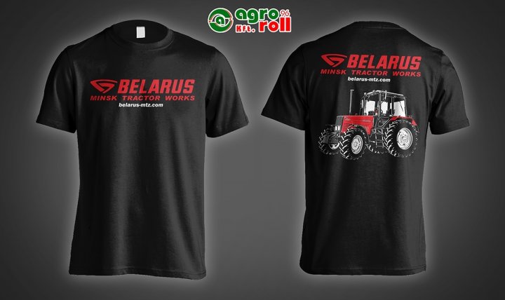 ÚJ! Belarus-MTZ Póló (XXXL) black - fekete