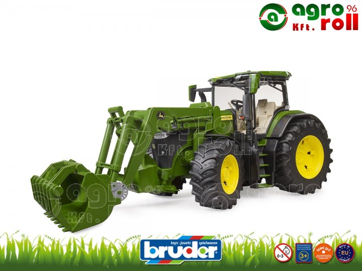 John Deere 7R homlokrakodóval - BRUDER
