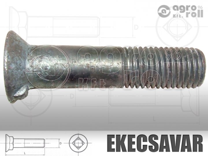 Körmösfejű csavar M20x90 LM35