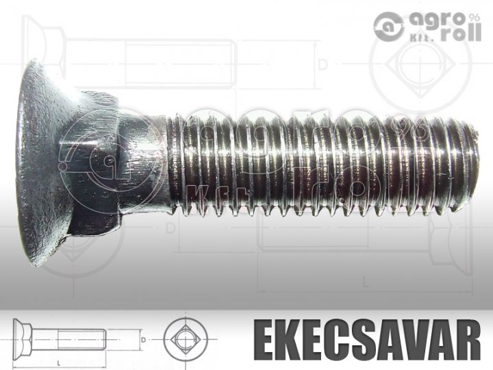 M10x40 kapacsavar + anya 10.9 KR