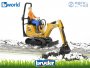 JCB Micro kotrógép 8010 CTS és Férfi figura - BRUDER