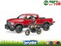 Dodge RAM 2500 Power Wagon terepjáró és Ducatti motorkerékpár - BRUDER 