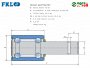 128558C91 vetőgép csapágy IH , JD AA21015, AA35741, A2022 FKL BEARING