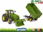 John Deere 7R 350 homlokrakodóval és pótkocsival - BRUDER