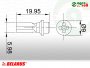 Fejszelep MTZ L=21mm /IMP/